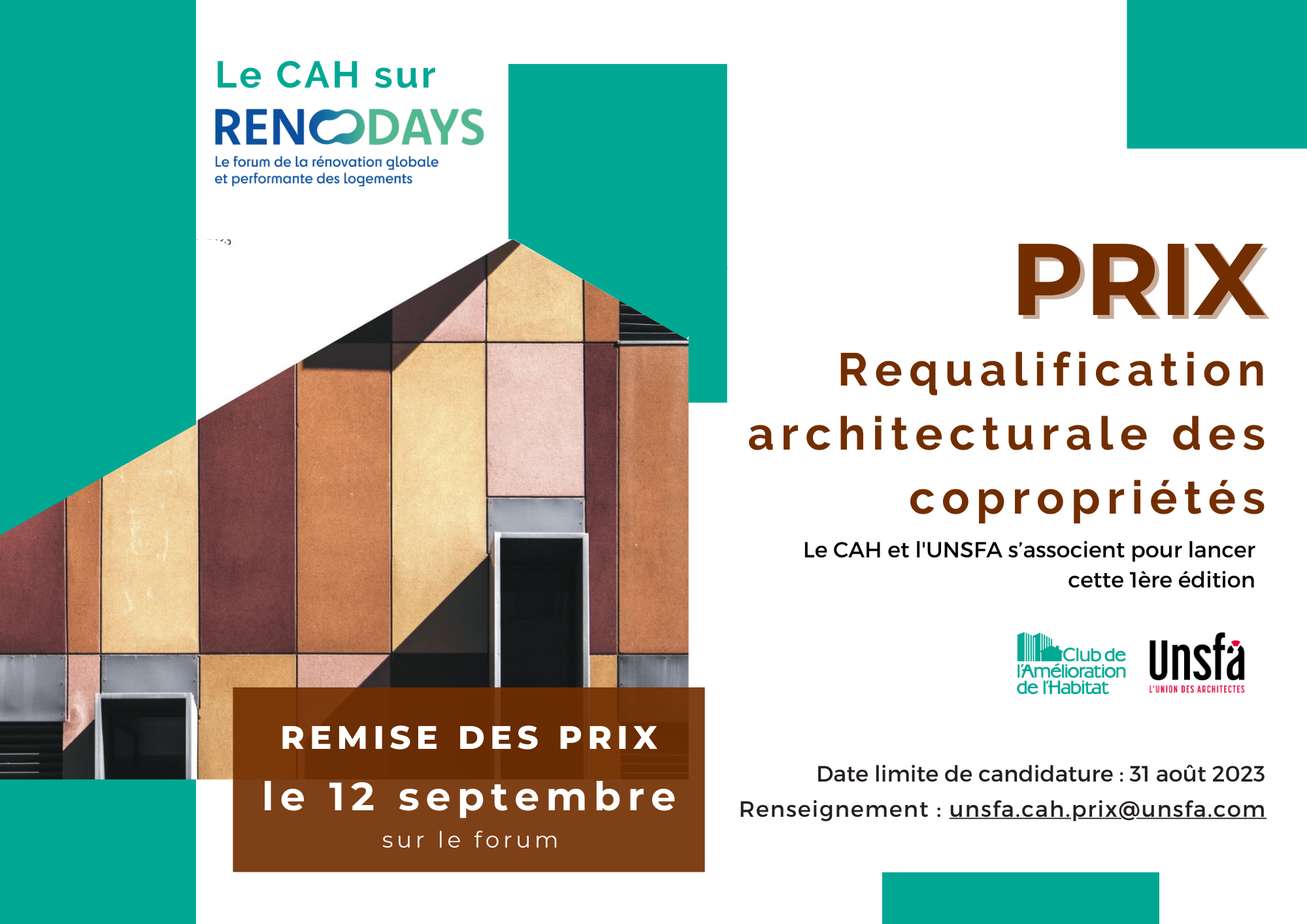 Prix de la Requalification Architecturale de Copropriétés CAH UNSFA